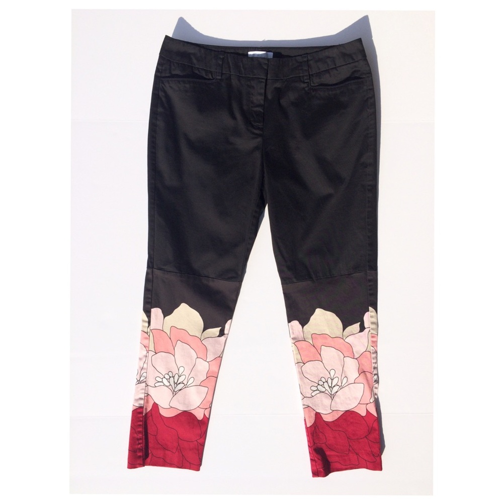 New York Company Floral Dress Pants Trousers Size 6
